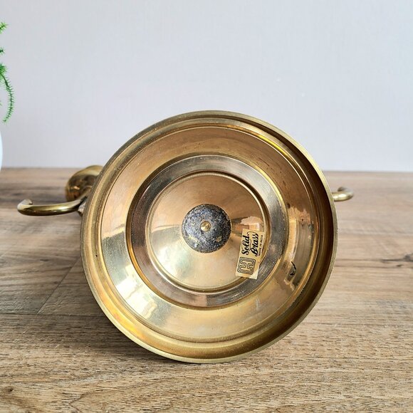 Vintage Solid Brass Mid Century 3 Branches Candleholder. Home Holiday Decor. - Picture 7 of 8